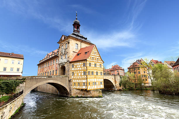 Bamberg Town hall on the bridge, Bamberg, Germany bamberg photos stock pictures, royalty-free photos & images