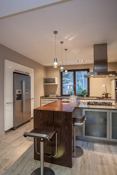 istock Travertine house - luxurious kitchen 179010869