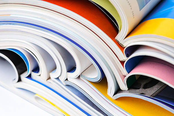 istock Pile of colorful magazines 179011598