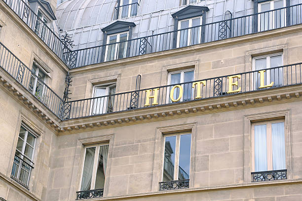 istock Luxury hotel in a typical parisian building 179012106