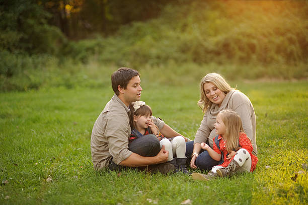 istock Beautiful Family in the Fall 179013097