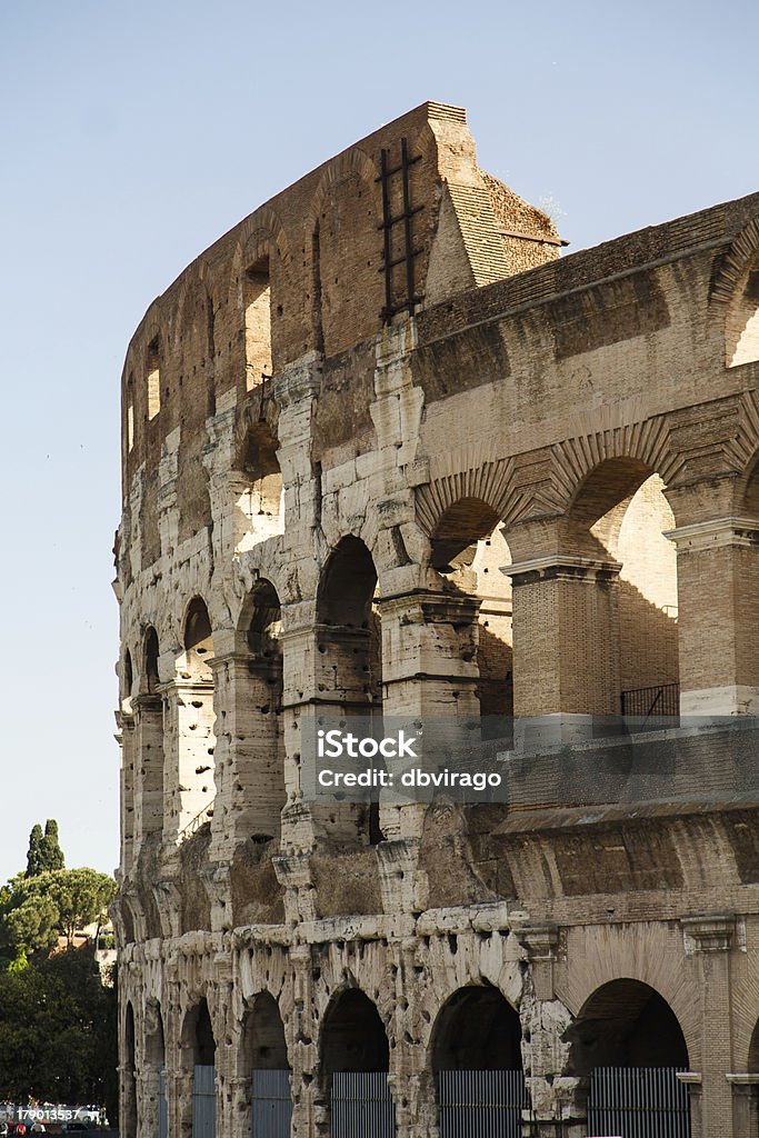 Secção do Coliseu Romano em azul - Royalty-free Anfiteatro Foto de stock