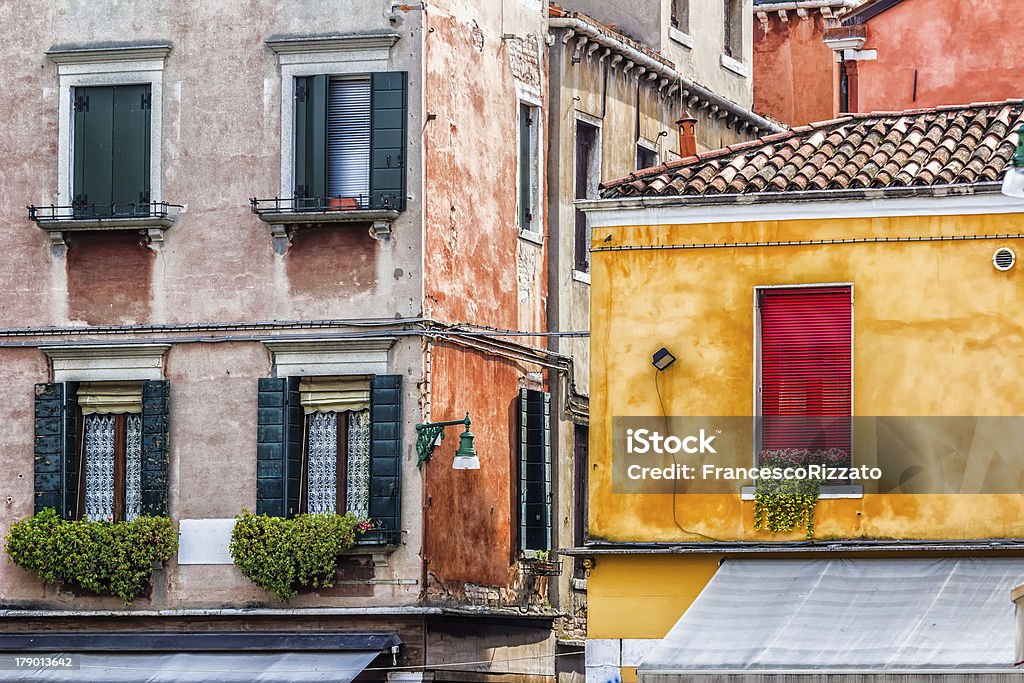 Casas de Veneza. Italy Itália - Royalty-free Antigo Foto de stock