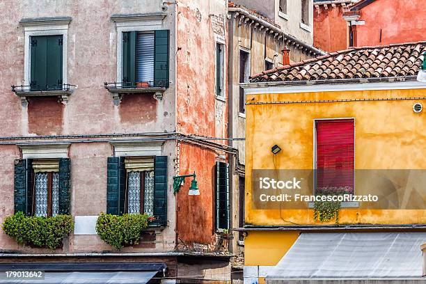 Casas De Veneza Italy Itália - Fotografias de stock e mais imagens de Antigo - Antigo, Ao Ar Livre, Arcaico