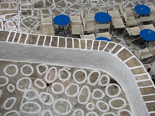 istock picturesque Greece - drawing shapes on piazza 179013658