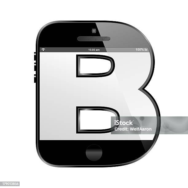 스마트 폰 모양 알파벳 디자인식 알파벳 B 스마트폰에 대한 스톡 사진 및 기타 이미지 - 스마트폰, 알파벳 B, 5