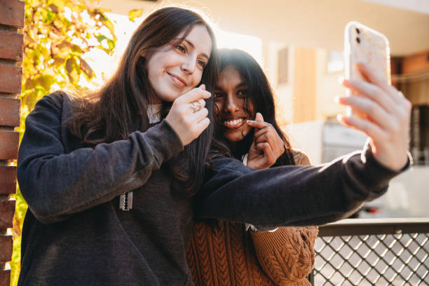 istock Two friends are making a video call together 1790140720