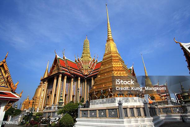 Wat Phra Keow A Bangkok - Fotografie stock e altre immagini di Asia - Asia, Bangkok, Blu