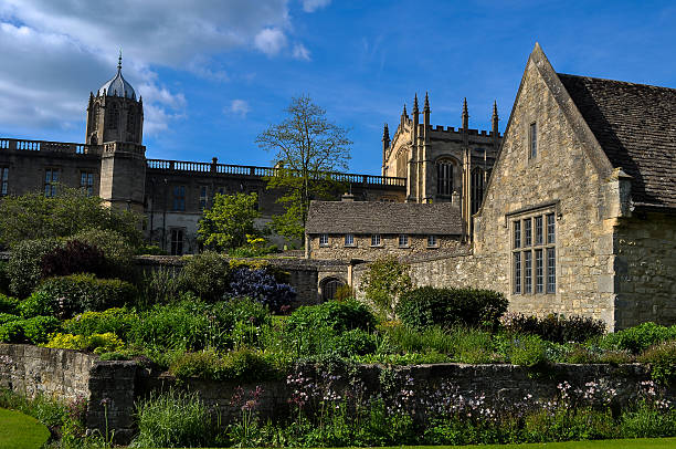 istock Houses, castel and a garden 179014823