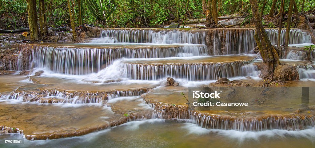 Cascata em profunda Floresta de chuva Selva - Royalty-free Ao Ar Livre Foto de stock