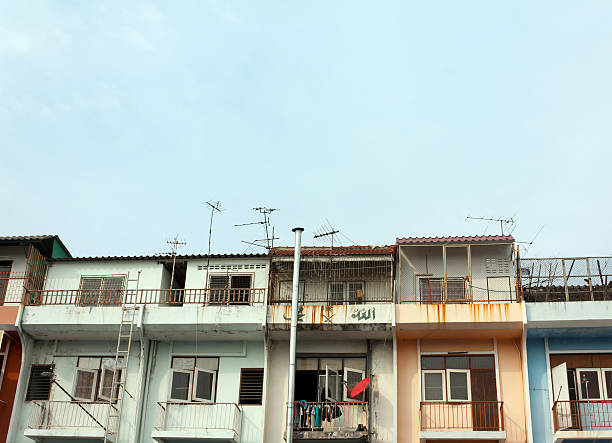istock Old  antenna in Commercial building 179015065