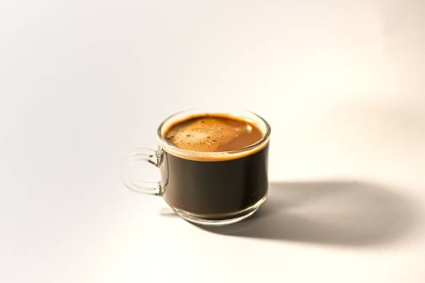 istock Espresso coffee in the cup ready for drinking put on white background. 1790156308