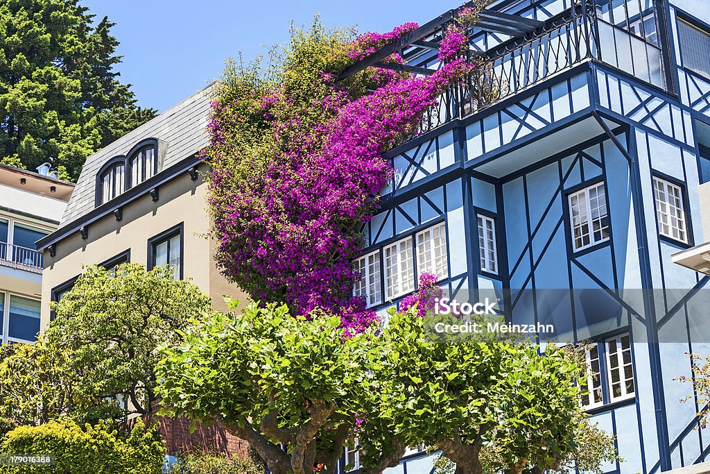 Blick auf Lombard Street - Lizenzfrei Anhöhe Stock-Foto