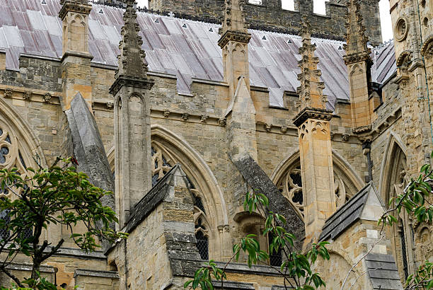 catedral de exeter - exeter england england cornwall england devon - fotografias e filmes do acervo