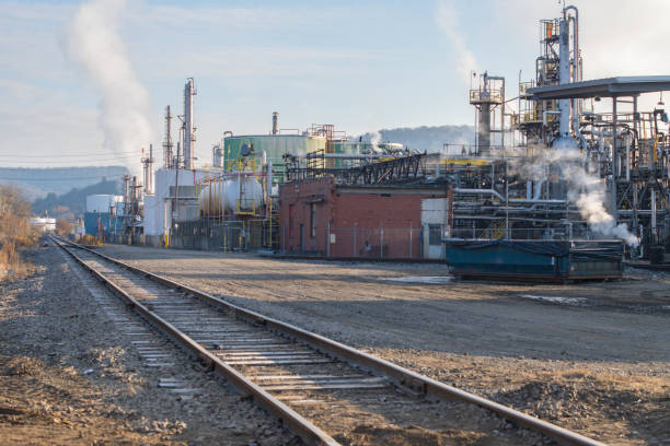istock oil refinery, late autumn sunny day 1790172334
