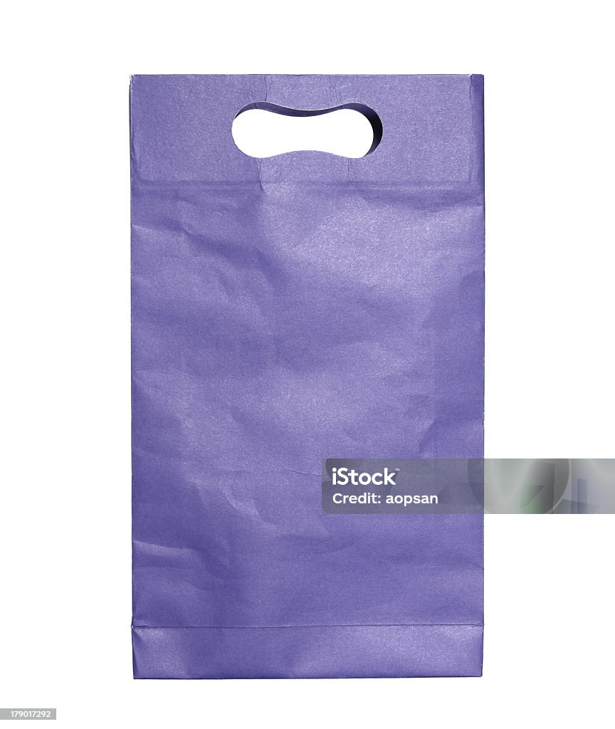 Azul bolsa de papel - Foto de stock de Bolsa de regalo libre de derechos