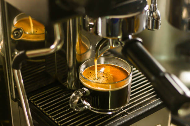 istock Espresso machine working in the  cafe shop. 1790177549