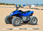 Small ATV rentals. Rental services on the beach by the sea