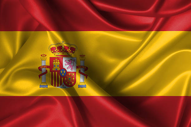 istock Wavy Flag of Spain 179018596