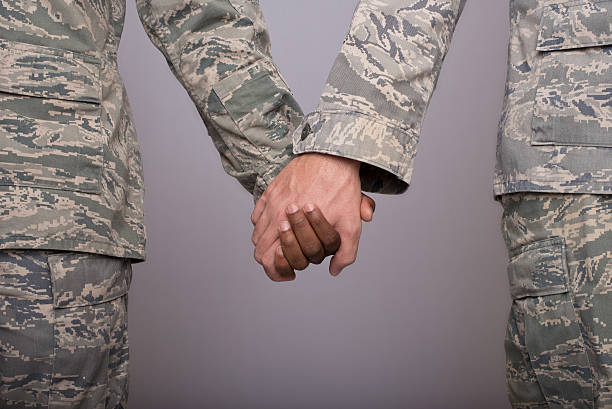 istock Gay Men in Military 179018966