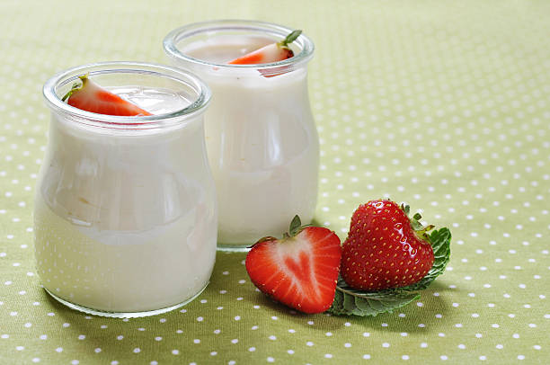 istock yogurt with ripe fresh strawberry 179020029