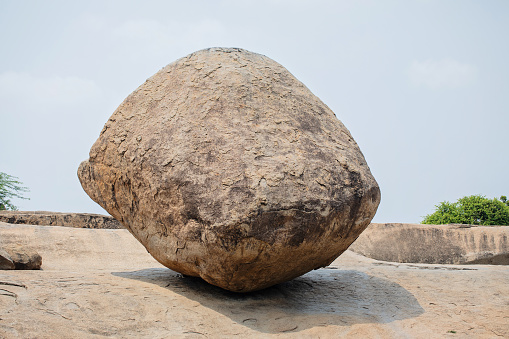 Krishna's Butter Ball, also known as Vaan Irai Kal and Krishna's Gigantic Butterball, is a large granite boulder in Mahabalipuram, Tamil Nadu, India.