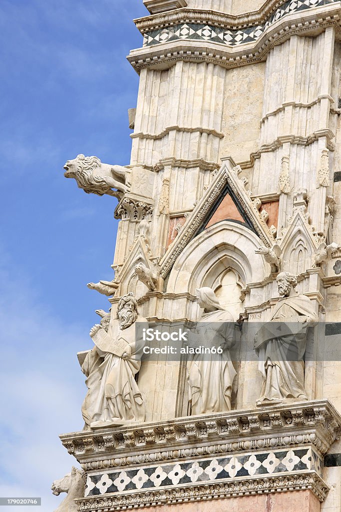 Détail de la cathédrale de Sienne en Italie - Photo de Antique libre de droits