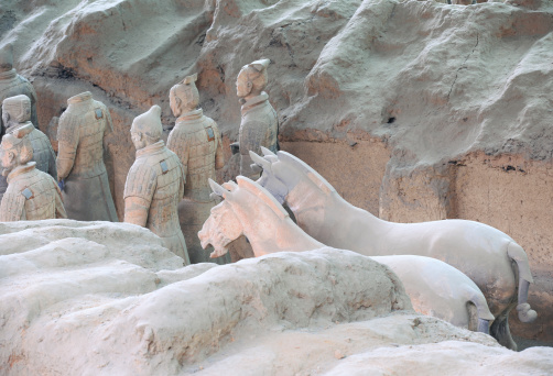 Terracotta warriors of qin dynasty,xian,china