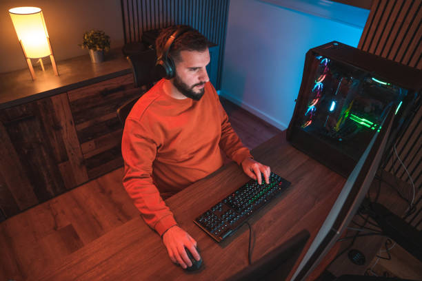 istock High Angle View of a Geek Man Having an Intense Gaming Session 1790207767