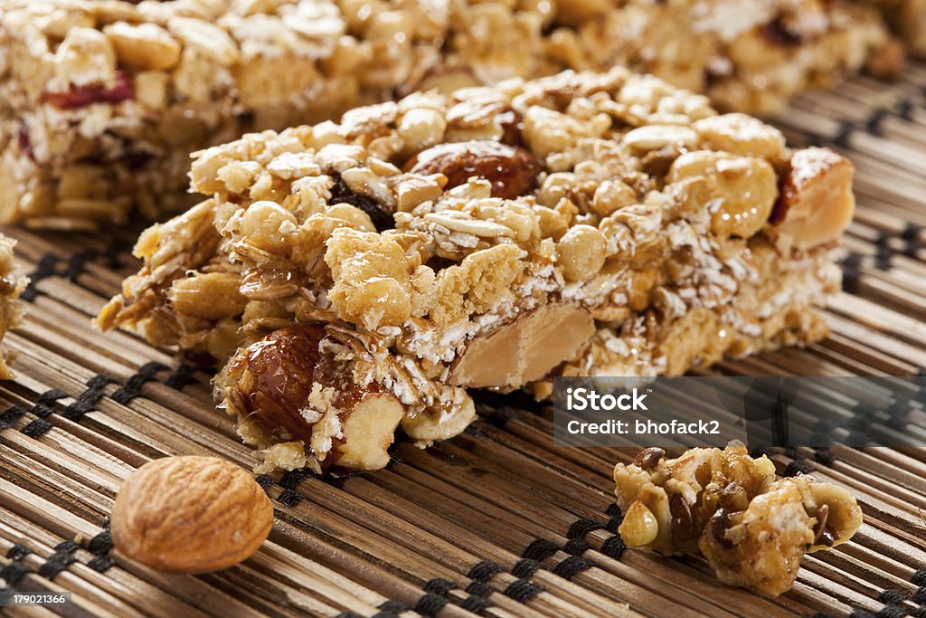 Organic amêndoa e Passas Barra de Muesli - Royalty-free Alimentação Saudável Foto de stock