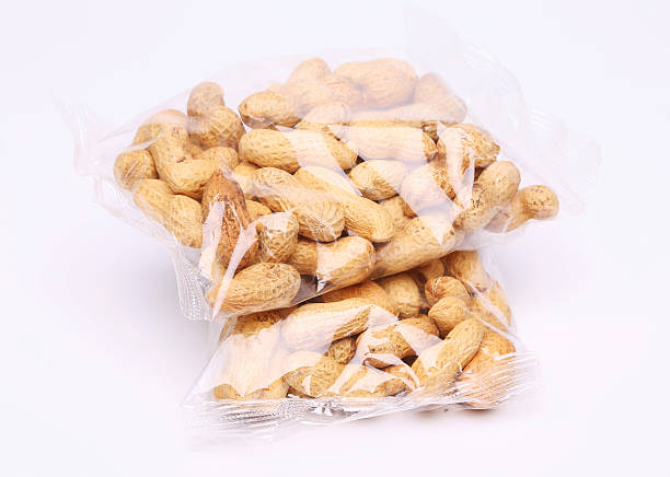 istock Two plastic bags of peanuts 179021720