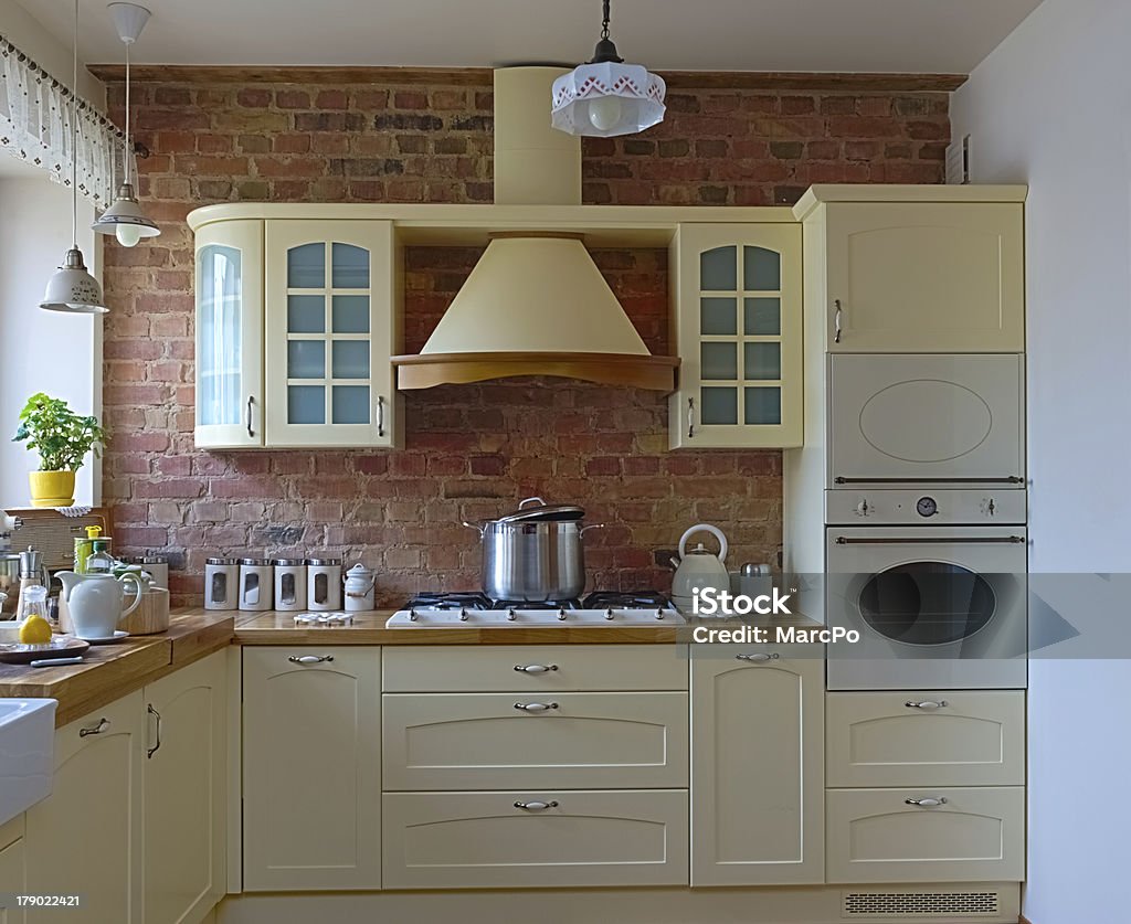 Kitchen design Old style kitchen Appliance Stock Photo