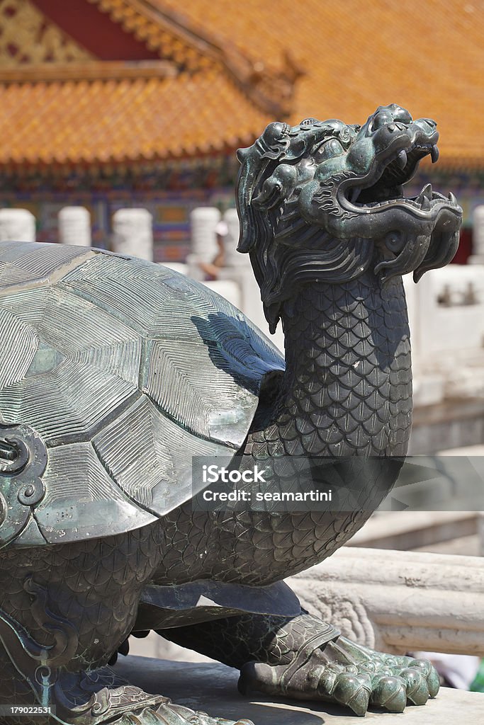 De Bronze na Cidade Proibida, China imperador - Royalty-free Animal Foto de stock