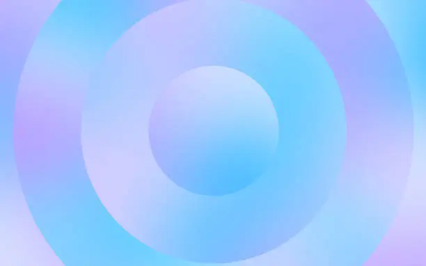 Vector illustration of Modern Gradient Abstract Circle Depth Layered Background