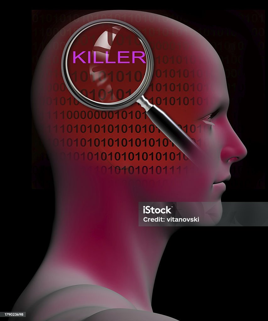 Killer - Стоковые фото Мозг человека роялти-фри