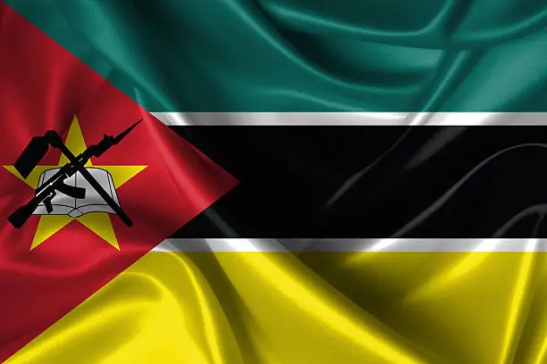 Photo of Wavy Flag of Mozambique