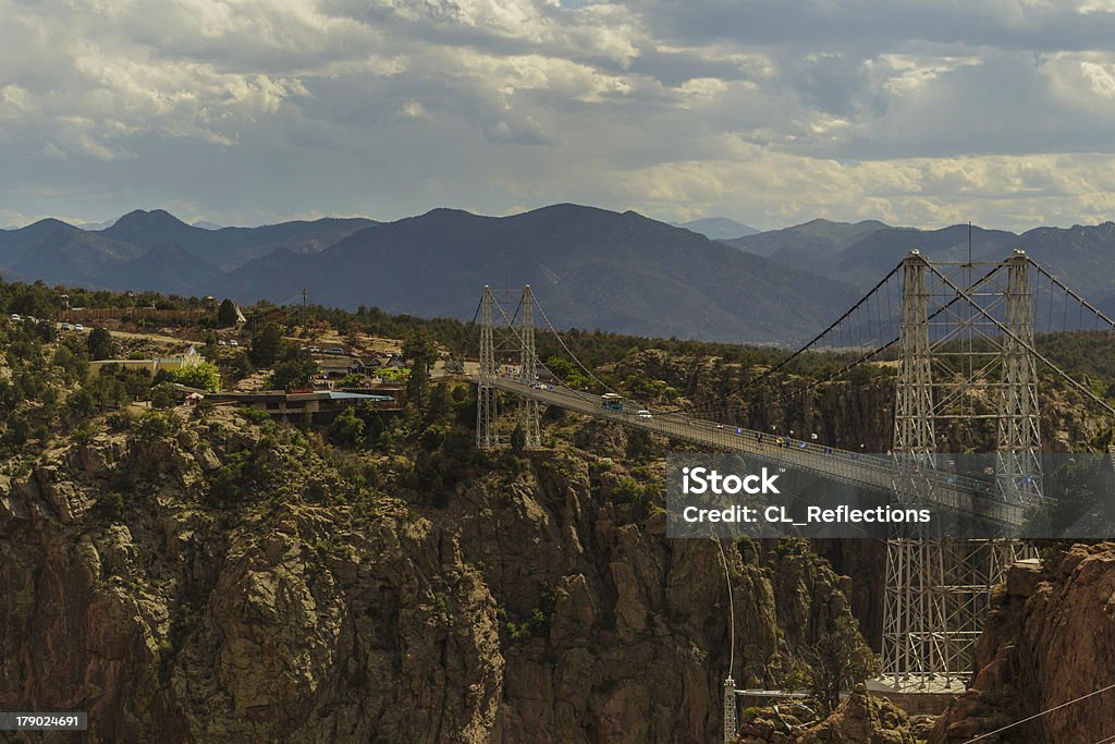 Royal Gorge Suspension Bridge Royal Gorge Suspension Bridge in Canyon City, Colorado less than a week before the fires of 2013 destroyed most of the park. Royal Gorge Suspension Bridge Stock Photo