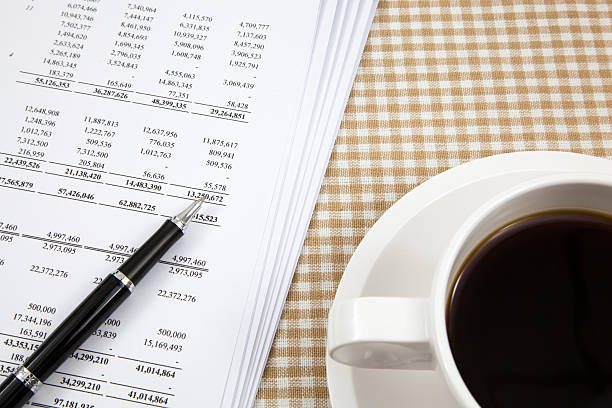 istock Business report and cup of coffee 179024858