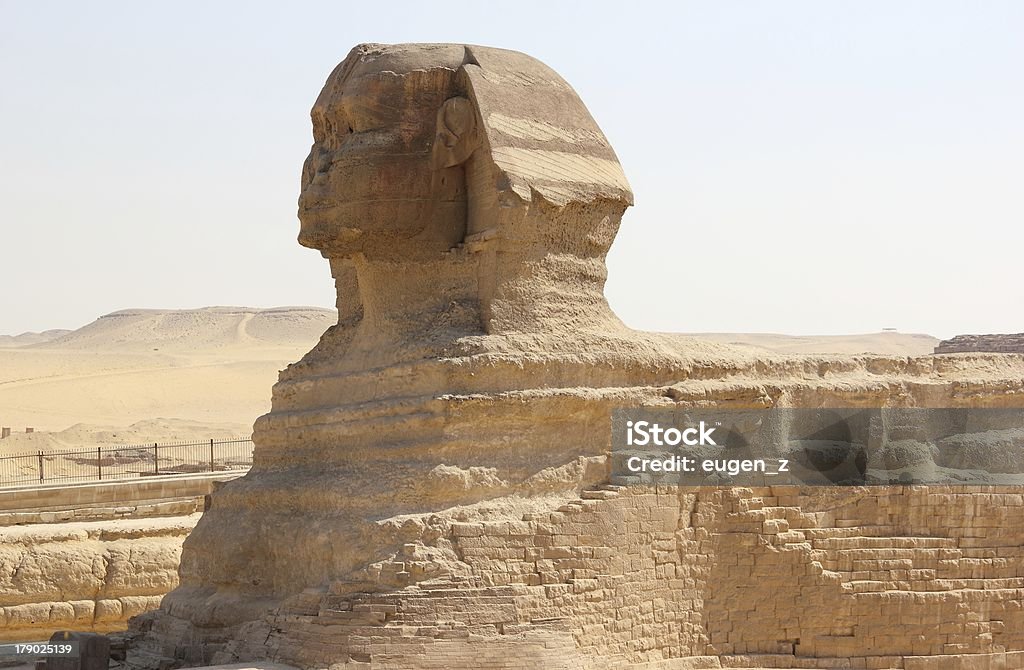 Grande Esfinge de Gizé, Cairo, Egito. - Royalty-free Antigo Foto de stock