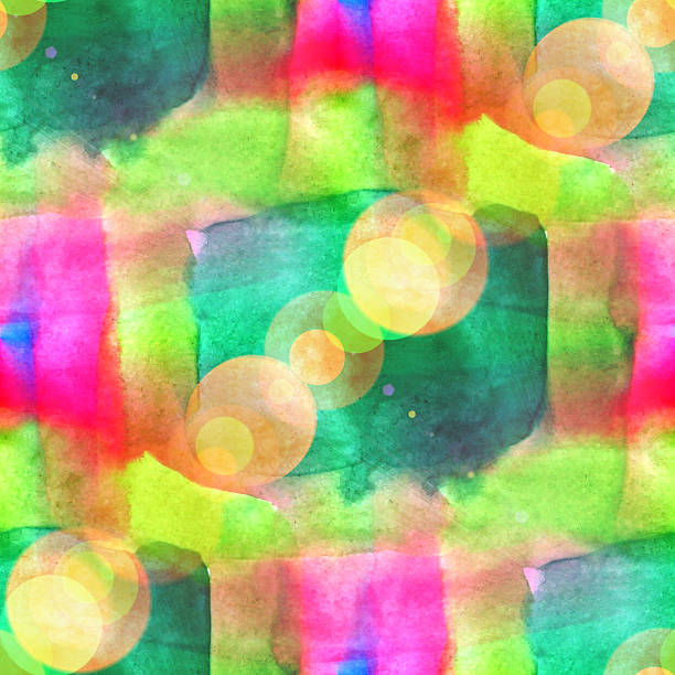 istock bokeh abstract green, red watercolor seamless texture hand paint 179025228