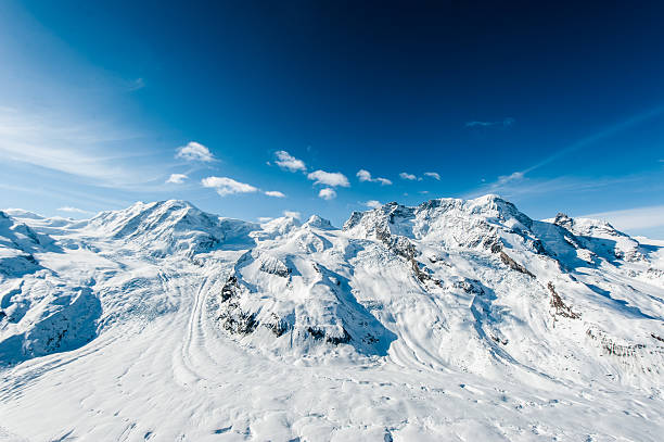 istock Snow Mountain Range Landscape with Blue Sky from Gornergrat 179025965