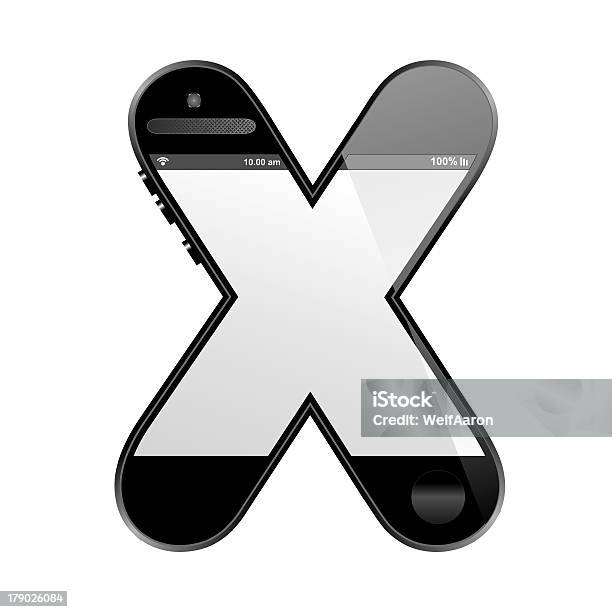 Inteligentny Telefon Alfabet Design W Kształcie Litery X - zdjęcia stockowe i więcej obrazów Alfabet
