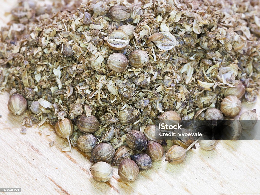 Terreno como semillas de coriandro - Foto de stock de Alimento libre de derechos