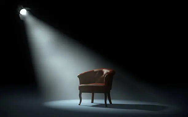 Photo of chair on stage