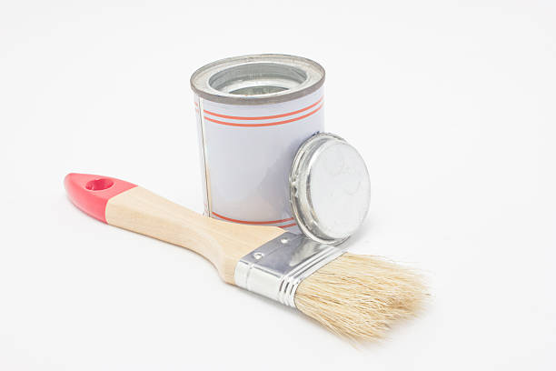 istock Paintbrush with paint pot isolated on white background. 179026957
