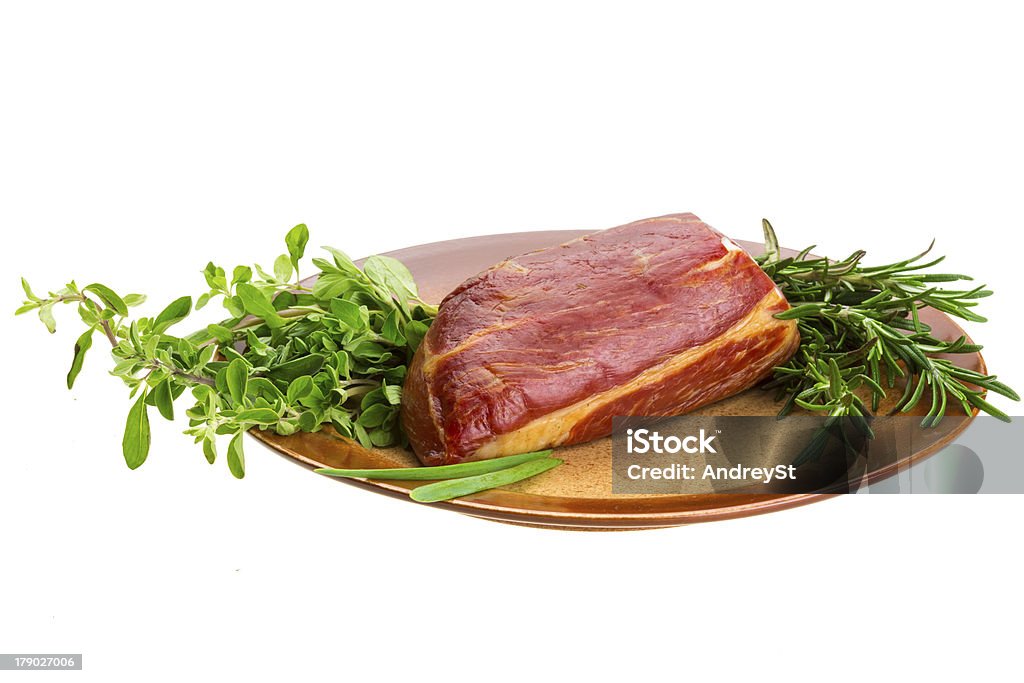 De carne fumada - Royalty-free Alecrim Foto de stock