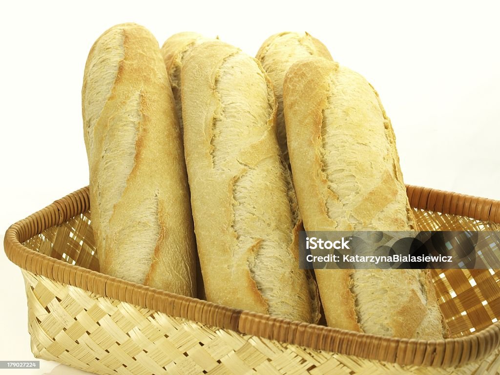 Baguettes für Frühstück, isoliert - Lizenzfrei Baguette Stock-Foto