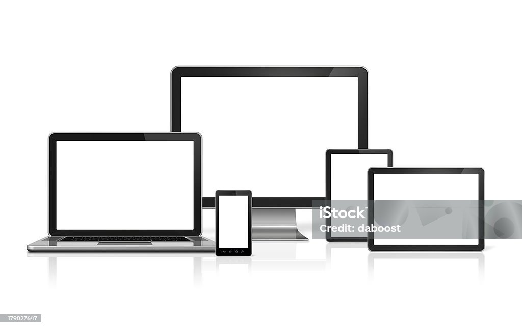 computer, laptop, Handy und digitale tablet-pc - Lizenzfrei Tablet PC Stock-Foto