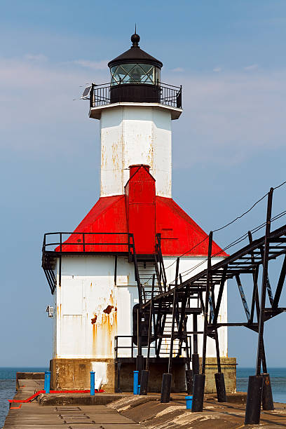 istock St. Joseph Lighthouse on Lake Michigan 179027901