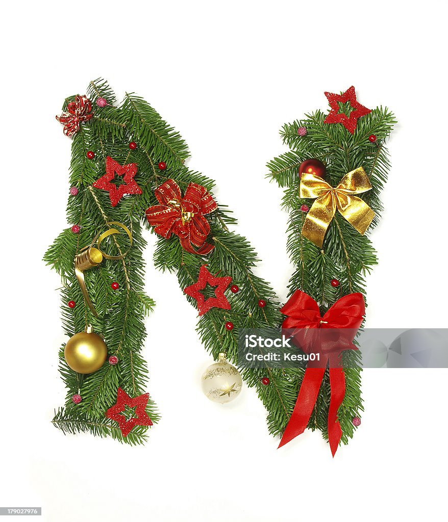 Lettera di Natale - Foto stock royalty-free di Alfabeto